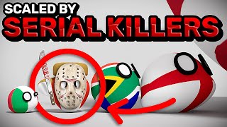 COUNTRIES SCALED BY SERIAL KILLERS | Countryballs Animation