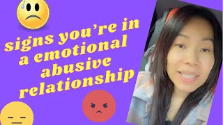 Signs You’re In A Emotional Abusive Relationship