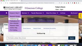 Library Website Overview