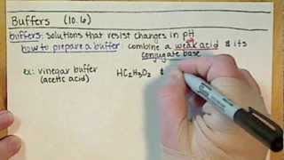 Chem121 Introduction to Buffers (10.6)