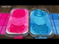 PINK vs BLUE I Mixing random into Glossy Slime I Satisfying Slime #691