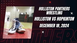 Holliston High School Varsity Wrestling vs Hopkinton - December 18, 2024