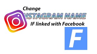 how to change instagram name if linked to facebook [ Pc Tutorial ]