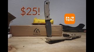 This is $25 on Temu! Huang Fu Fixed Blade Knife Review