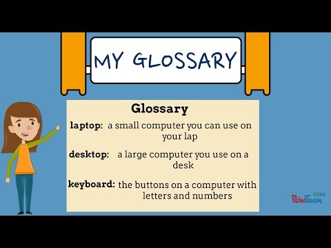 What is a glossary?