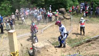 20130714 全日本トライアル 第4戦 北海道大会 IAS 野崎史高選手 Lap1 Sec8 by NOB!