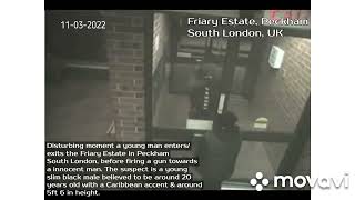 [2022] London Grime gang shooting caught on CCTV in Peckham, South London