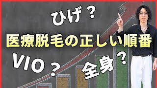 髭脱毛、全身脱毛、vio脱毛はどの順番でやるのがお勧めなのか経験者が解説！