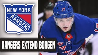 BREAKING: The New York Rangers Extend Will Borgen! My Thoughts \u0026 Opinions!