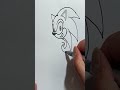 Sonic the hedgehog Drawing #shorts