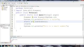 Beginning Java Tutorial: 20 Another Interactive Program using If statement