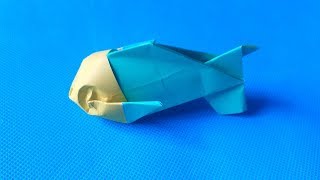 折纸王子教你折纸大眼鱼，形象有艺术感，儿童很喜欢的手工 origami easy tutorial 折り紙 簡単教程