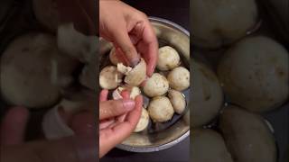 How to clean Button Mushroom 🍄Before Cooking in simple way❤️ #mushroom #viral #shortsvideo #india