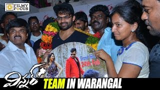 Sai Dharam Tej & Winner Movie Team @ Chaitanya College in Warangal - Filmyfocus.com