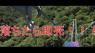 【恐怖】高所恐怖症が日本一の吊橋に挑む動画