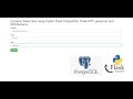 Python Flask PostgreSQL Dynamic Select Box with Flask-WTF, javascript and SQLAlchemy