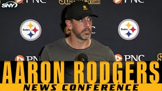 Aaron Rodgers 'happy to beat everybody associated with the Jets' after Steelers' Week 1 win