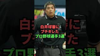 白井球審にブチギレたプロ野球選手3選