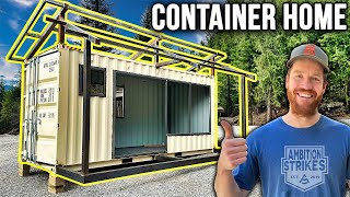 Transforming a 20' Shipping Container Into A Tiny Home