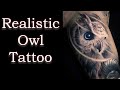 Owl Tattoo Realistic/Tattoo Time Lapse