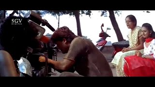 Ganesh Repairing Amulya's Scooty Scene | Cheluvina Chitthara Kannada Movie | Golden Star Ganesh