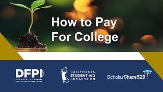 How to Pay for College webinar