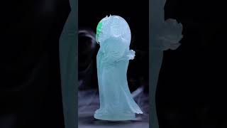 翡翠吊墜丨傳統觀音題材。 ​​​#翡翠雕刻#翡翠#jade#翡翠吊墜#翡翠掛件