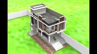 small house elevation 15x35 feet size design