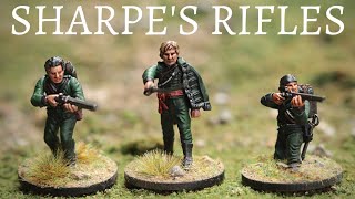 Sean Bean, Sharpe, and 95th Rifles miniatures.