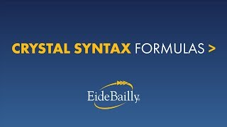How to Write Crystal Syntax Formulas