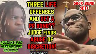 Defendant Commits THREE LIFE Offenses WHILE Out on Bond THEN GETS a PR BOND? Judge is STUNNED!