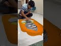 Chhatrapati Sambhaji Maharaj  🚩🙏🏻 #rangoli #shambhuraje #shorts #viral #nageshart7 #jaishivray