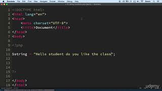 2 String Functions - PHP BUILT IN FUNCTIONS - PHP COURSE FOR BEGINNERS CMS PROJECT TUTORIAL