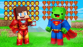 How JJ and Mikey Became Iron Man and Superman in Minecraft? - Maizen