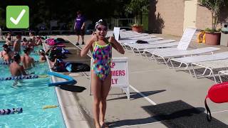 Swim Test at The Arena Club