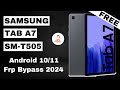 Samsung Tab A7 Frp Bypass | Samsung Tab T505 Frp Bypass | Samsung Frp Bypass 2024