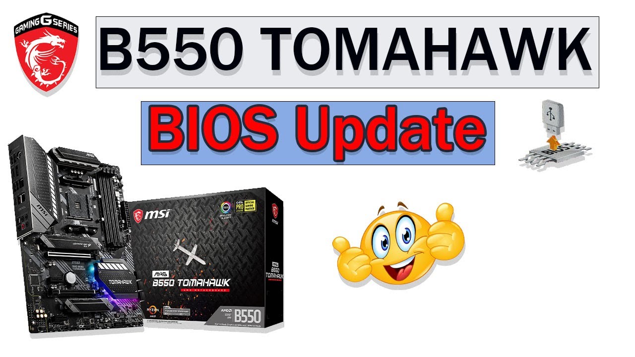 How To Update Bios MSI Motherboard MAG B550 Tomahawk - YouTube