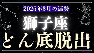 【獅子座】2025年3月しし座の運勢「どん底脱出」