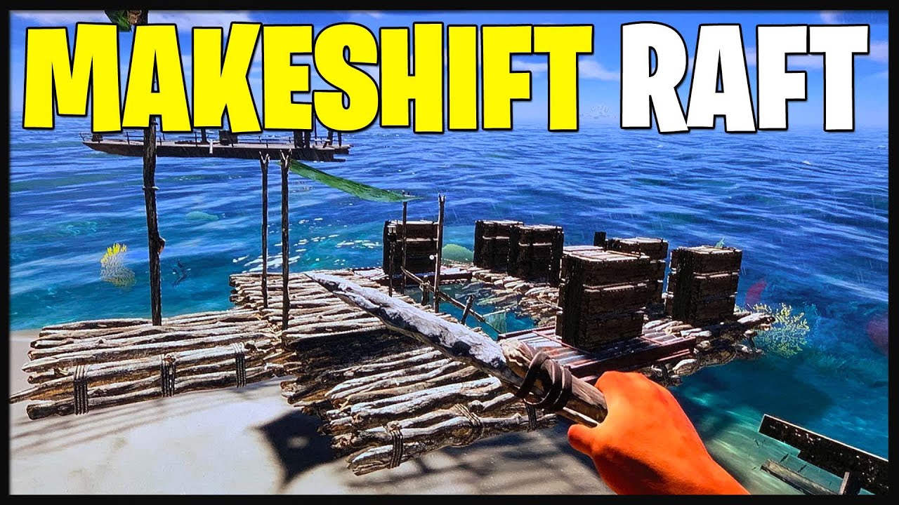 Crafting a MAKESHIFT RAFT out of RANDOM Materials! (Stranded Deep Multiplayer EP2)