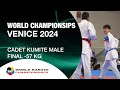 CADET KUMITE MALE -57 KG FINAL | World Cadet, Junior Karate & U21 Championships | WKF