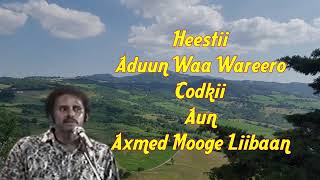 heestii Aduun waa wareero Codkii Aun Axmed Moge Libaan