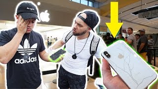 BREAKING THE $1000 IPHONE X ON LAUNCH DAY!!