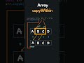 Array copyWithin in JavaScript | Array.prototype.copyWithin()