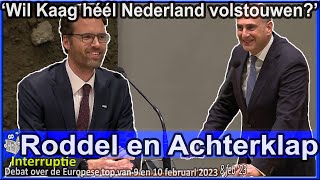 Gidi Markuszower vraagt Sjoerd Sjoerdsma of Rutte niet over immigratie mag spreken van mevrouw Kaag