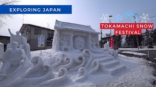 Tokamachi Snow Festival | Snow Sculptures , Street food \u0026 Entertainment - Niigata Prefecture Japan