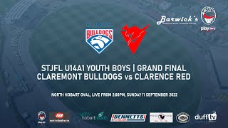 Claremont Bulldogs vs Clarence Red | STJFL U14A1 Boys Grand Final 2022