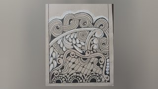 Easy zentangle drawing || for beginners || step by step