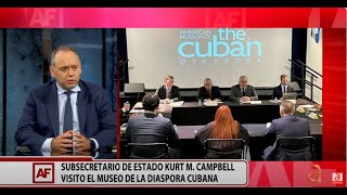 ¡Día Histórico! Subsecretario Kurt M. Campbell visitó el museo de la Diáspora Cubana