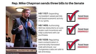 Three Chapman bills pass House unanimously