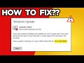 How To Fix Windows Update  Error 0x80248007